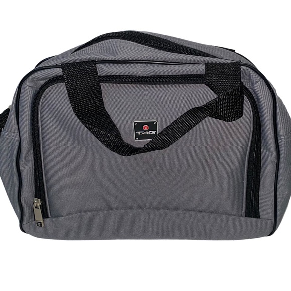 TAG Handbags - TAG Small Travel Bag Cosmetic, Medication, Toiletries Gray Compact Organized